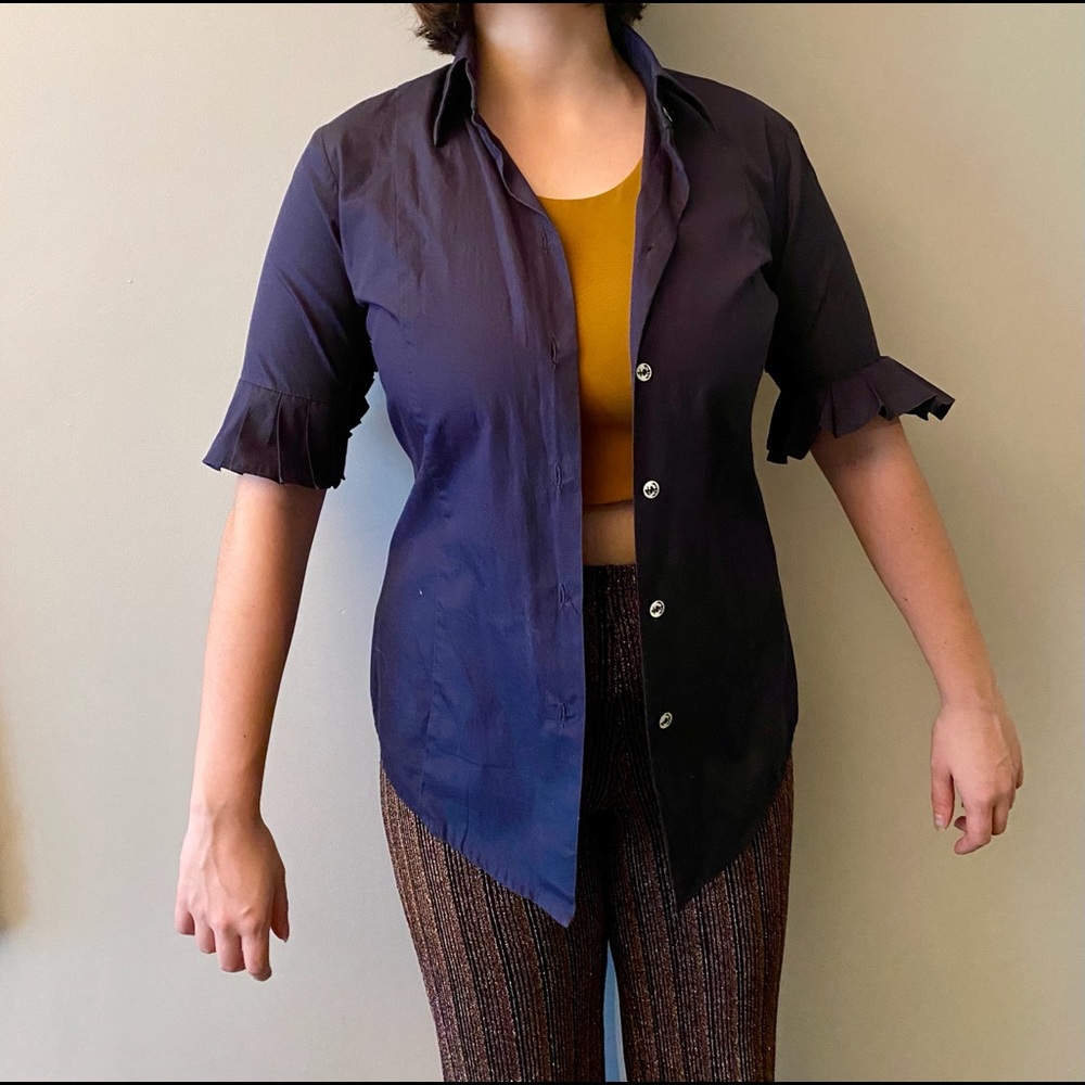 Navy Button Down - image 1